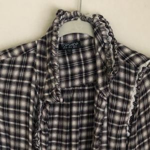 TOPSHOP flannel button up